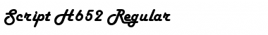 Script-H652 Regular Font