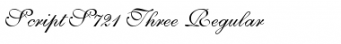 Script-S721-Three Regular Font