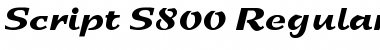 Script-S800 Regular Font
