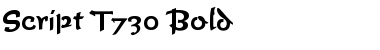 Script-T730 Bold Font