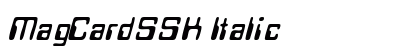 MagCardSSK Italic preview