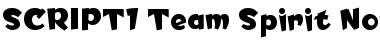 Download SCRIPT1 Team Spirit Font