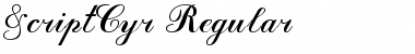 ScriptCyr Regular Font