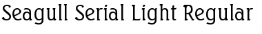 Seagull-Serial-Light Regular Font