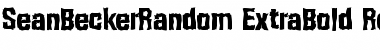 Download SeanBeckerRandom-ExtraBold Font