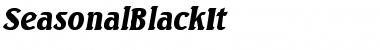 SeasonalBlackIt Regular Font