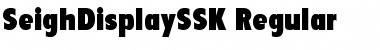 SeighDisplaySSK Regular Font