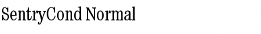 SentryCond Normal Font