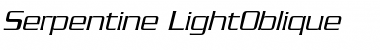 Serpentine-LightOblique Regular Font