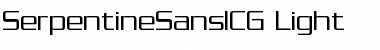 SerpentineSansICG Light Font