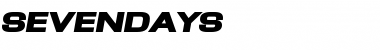 SevenDays Regular Font