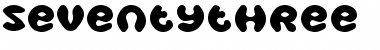 SeventyThree Regular Font