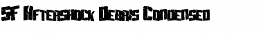 SF Aftershock Debris Condensed Regular Font