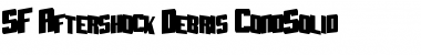 SF Aftershock Debris CondSolid Regular Font