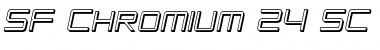 SF Chromium 24 SC Oblique Font