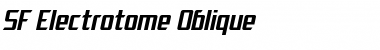 SF Electrotome Oblique Font