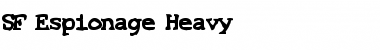 Download SF Espionage Heavy Font