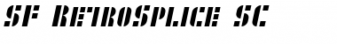 SF RetroSplice SC Regular Font