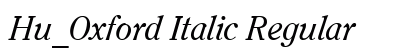Hu_Oxford Italic Regular preview
