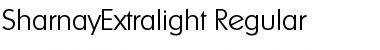 SharnayExtralight Regular Font