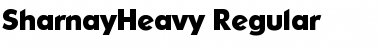 Download SharnayHeavy Font