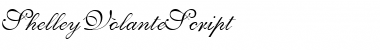 ShelleyVolanteScript RomanItalic Font