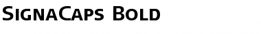 SignaCaps-Bold Regular Font