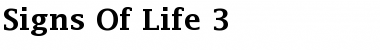 Signs Of Life 3 Demibold Font