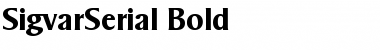 SigvarSerial Bold Font