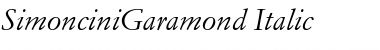 SimonciniGaramond RomanItalic Font