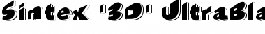 Download Sintex '3D' UltraBlack Font