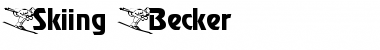 Download Skiing Becker Font