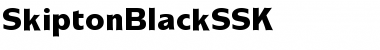 SkiptonBlackSSK Regular Font