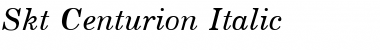 Skt Centurion Italic Font