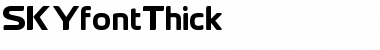 SKYfontThick Regular Font