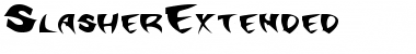 SlasherExtended Regular Font