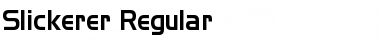 Slickerer normal Font