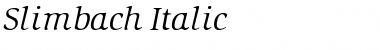 Slimbach Italic Font