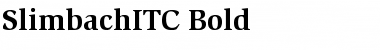 SlimbachITC Bold Font