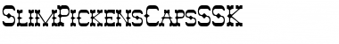 SlimPickensCapsSSK Regular Font