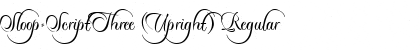 Sloop-ScriptThree (Upright) Regular Font