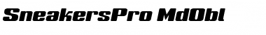 Sneakers Pro Md Obl Font