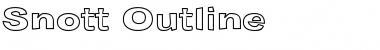 Snott Outline Font