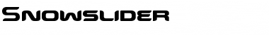 Snowslider Font