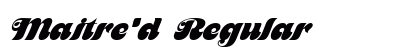 Maitre'd Regular preview