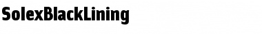 SolexBlackLining Regular Font