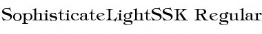 SophisticateLightSSK Regular Font