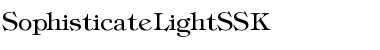 SophisticateLightSSK Regular Font