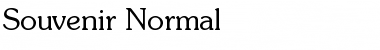 Souvenir Normal Font