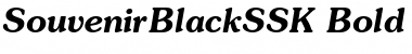 SouvenirBlackSSK Bold Italic Font